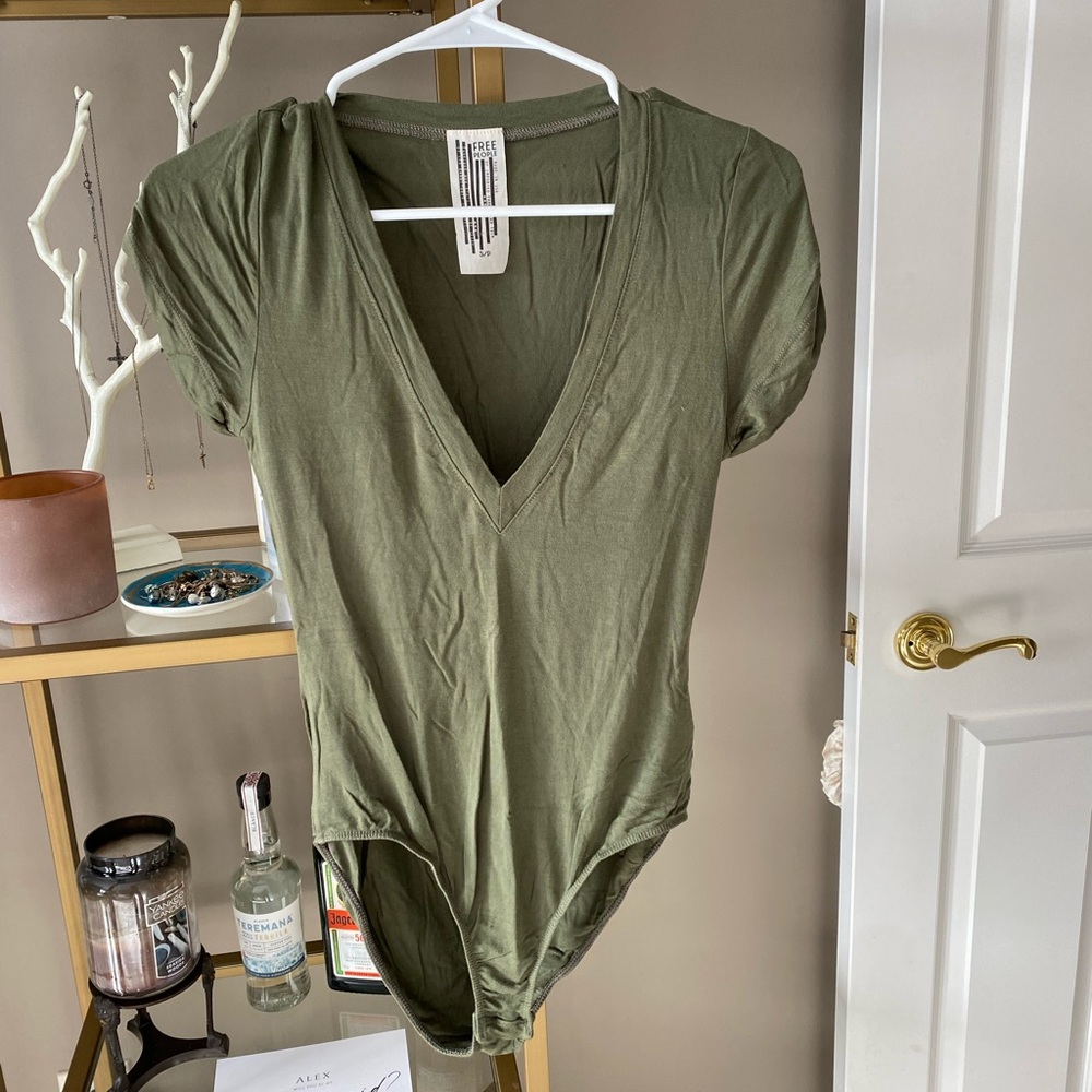 Free People v neck onesie